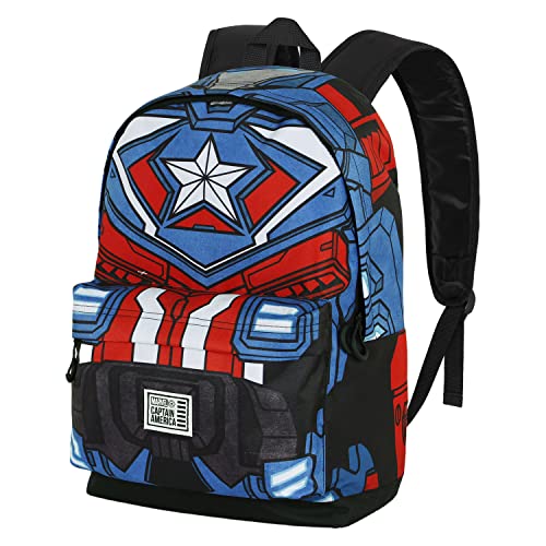 Captain America Tekk Costume-FAN HS Rucksack 2.0, Blau von Marvel