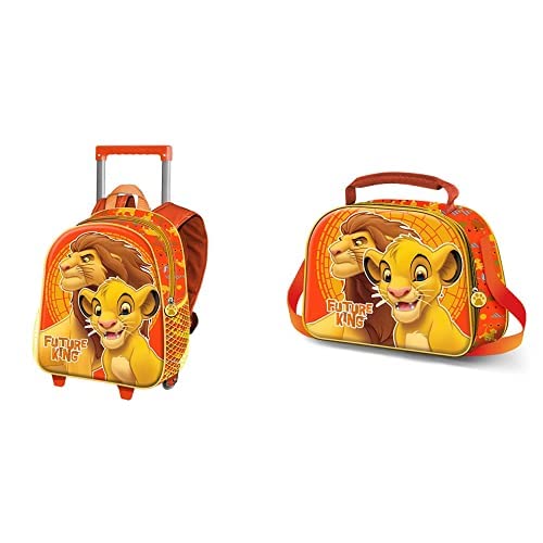 Der König der Löwen King 3D Kleiner Trolley-Rucksack + Frühstückstasche von KARACTERMANIA