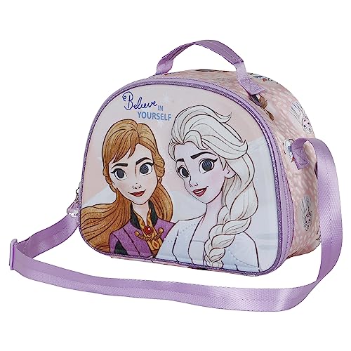 Die Eiskönigin 2 (Frozen 2) Yourself-3D Frühstückstasche, Rosa von Disney