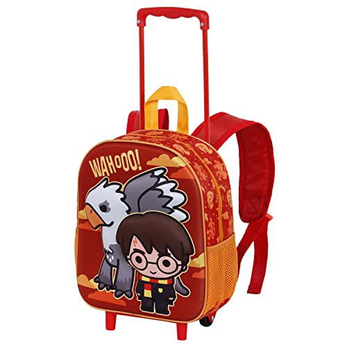 Harry Potter Buckbeak-Kleiner 3D Rucksack mit Rädern, Orange von Harry Potter