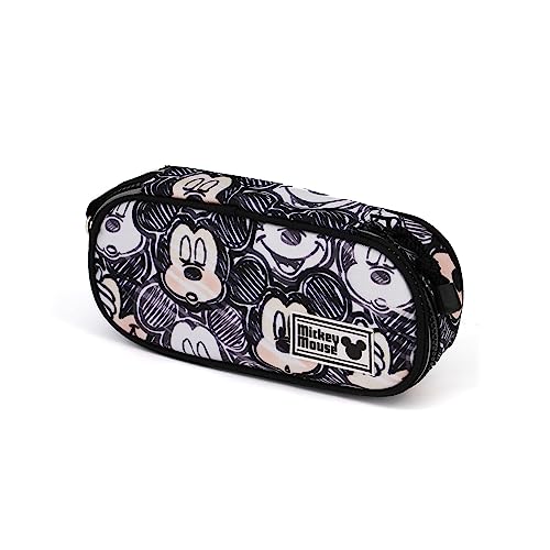 Micky Maus Oh Boy-Pencil Federmäppchen, Schwarz von Disney