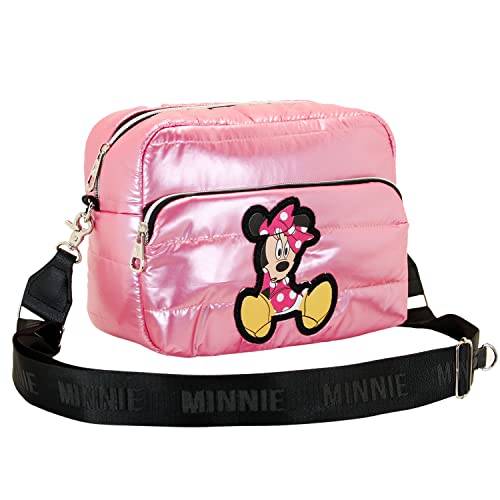 Minnie Maus Shoes-Padding IBiscuit Schultertasche, Rosa von Disney