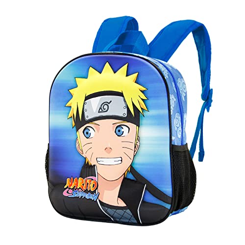 Naruto Watching-Kleiner 3D Rucksack, Blau von Naruto