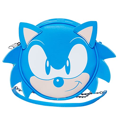 Sega-Sonic Speed-Runde Schultertasche, Blau von KARACTERMANIA