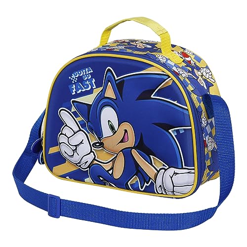 Sega-Sonic Step-3D Frühstückstasche, Blau von Sonic The Hedgehog - SEGA