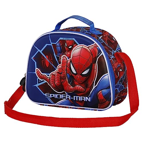 Spiderman Brave-3D Frühstückstasche, Blau von Marvel