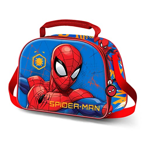 Spiderman Leader-3D Frühstückstasche, Blau von Marvel