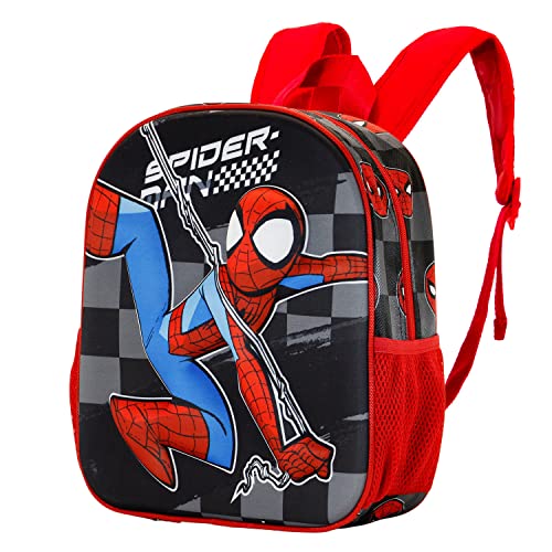 Spiderman Rally-Kleiner 3D Rucksack, Schwarz von Marvel