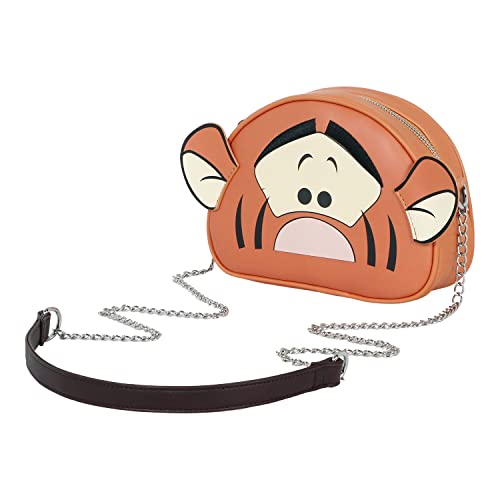 Winnie Puuh Tiger Face-Heady Schultertasche, Orange von Disney