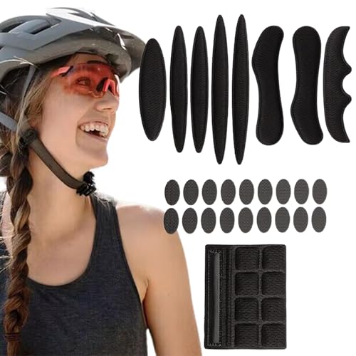 KARELLS Helmpolster,Helm Polster-Schaumstoff-Kit,Helmpolster Schaumstoff,fahrradhelm Polster,Helm Unterlage,Schwamm Helmpolster,Ersatz Fahrrad Helm Polster,Universale Schaumstoff-Pads,Schwarz von KARELLS