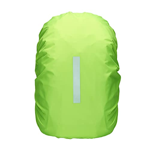 KAREN66 Kinder Regenschutz für Rucksäck - 20L Wasserdichter Rucksack Regenhülle Regencape mit Reflektoren, Schulranzen Regenschutz für kleine Jungen Mädchen (Grün, One Size) von KAREN66