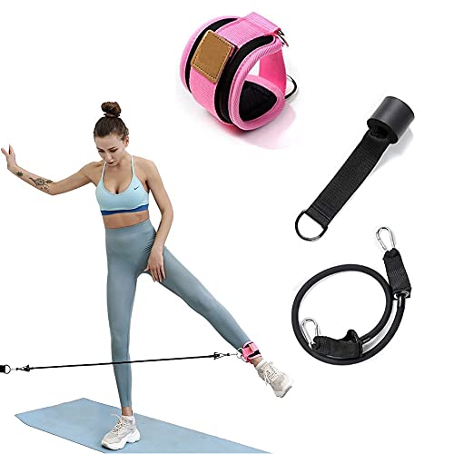 KARLOR 3er Set Fitness Fußschlaufen Kabelzug 35 lbs mit D-Ring-Gepolstert zur Kickbacks Schlaufe, Glute & Bein Workouts, Ankle Straps zur Verbesserung von Abs von KARLOR