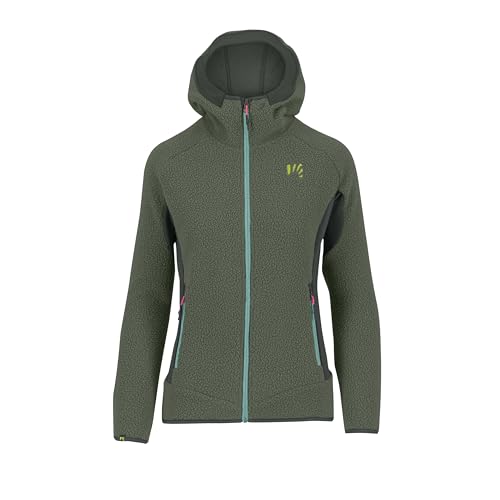 KARPOS 2501144-024 80'S Hoodie W Fleece Sweatshirt Damen Black Sand/Thyme Größe L von Karpos