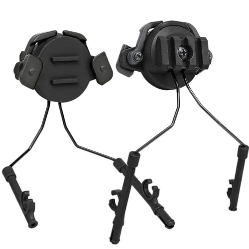 Tacticals Helm-Airsoft-Headset-Halter, schnelles Helmschienen-Adapter-Set für 19–21 mm verstellbare Schienen, Halterungsschienen-Adapter, 1 Paar von KASFDBMO