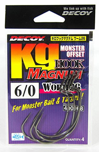 Decoy Worm 26KG Hook Worm Magnum Size 8/0 (0975) 4989540400975 von KATSUICHI