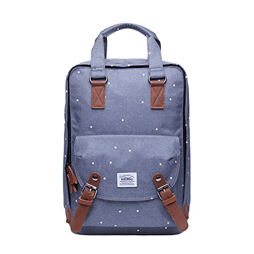 Kaukko Stylisch Laptop Handtasche Schulrucksack Daypacks (Grau JNL-06-09-FBA) von KAUKKO