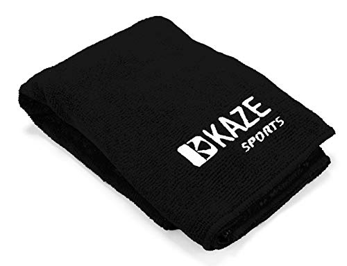 KAZE SPORTS Mikrofaser Bowling Ball Reinigung der Handtuch, 40,6 cm 16 Zoll, schwarz von KAZE SPORTS