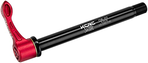 KCNC KQR07-SH Quick & Easy Steckachse 15x100mm Shimano E-Thru/Fox rot/schwarz von KCNC