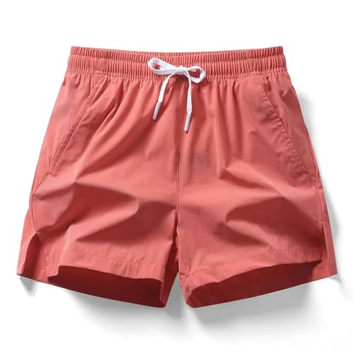 KCYSLY Shorts Herren Herren Badeshorts wasserdichte Strand Shorts Quick Dry Surfen Shorts Mit Mesh-rot-XL von KCYSLY