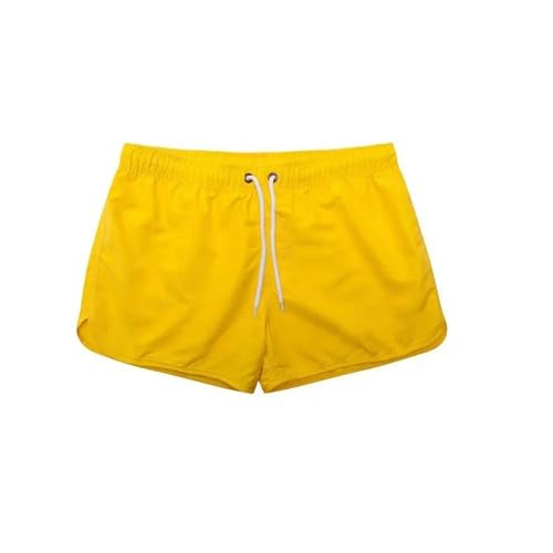 KCYSLY Shorts Herren Herren Schnelltrocknende Beach Shorts Fitness Casual Shorts Sommer Surfen Short Pant-gelb-XL von KCYSLY