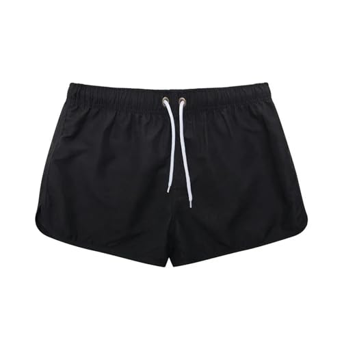 KCYSLY Shorts Herren Herren Schnelltrocknende Beach Shorts Fitness Casual Shorts Sommer Surfen Short Pant-schwarz-XL von KCYSLY
