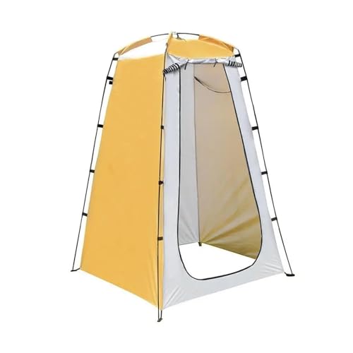 Tragbares Outdoor-Campingzelt, Duschzelt, einfache Badewannenabdeckung, Umkleidekabinen-Zelt, Mobile Toilette, Angeln, Fotografie-Zelt(Color:Yellow) von KCYSLY