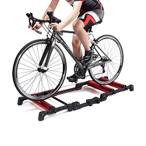 Fahrradtrainer-Ständer, Fahrradtrainer-Ständer, Indoor-Roller-Fahrradplattform, faltbar, Fahrradgestelle und -ständer, Fahrradtrainer-Zubehör, für Mountainbikes von KDOQ