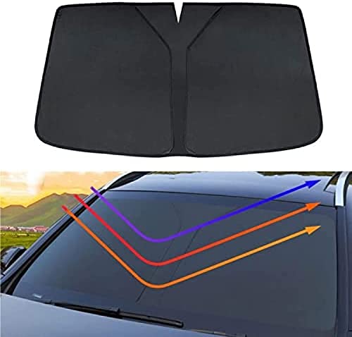 Auto-Frontscheiben-Sonnenschutz, für VW Passat B8 2015–2021, Auto-Windschutzscheiben-Sonnenschutz, Faltbare Sonnenblende, Sonnenschutz blockiert UV-Strahlen , schwarz von KEAGGJF