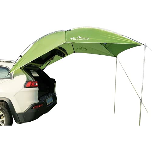 Auto-Heckklappen-Zelt Markise Pickup LKW Camping Sonnenschutz Wasserdicht Regenschutz SUV Minivan Vordach Schrägheck Wohnmobil Anhänger Dach (Grün) von KEAIDO