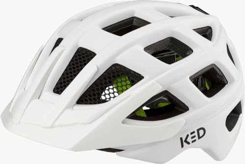 Fahrradhelm - KED - Kailu - White matt - 49-53 cm - inkl. RennMaxe Klackband - Kinder Jugendliche - MTB BMX City Cross von KED Germany