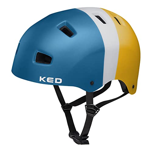 KED Unisex Jugend 5forty Fahrradhelm, 3 Colors Retro Boy, L (57-62cm) von KED
