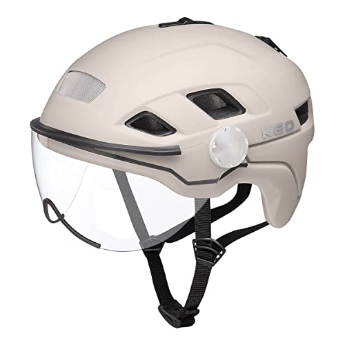 KED B-Vis X-Lite City Fahrrad Helm matt weiß 2022: Größe: M (52-58cm) von KED