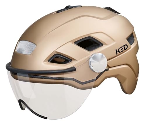 KED B-vis X-lite Fahrradhelm, Gold Metallic Matt, M von KED