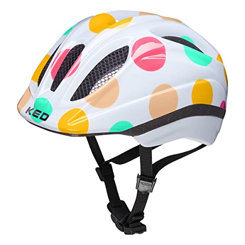 KED Jungen Meggy Trend Fahrradhelm, dots colorful, 44-49 cm EU von KED