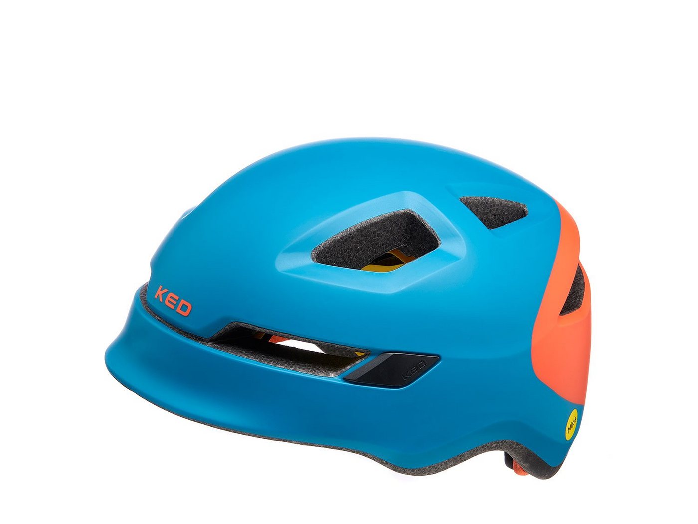 KED Kinderhelm Pop, petrol orange 52-56 cm von KED