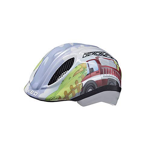 KED Kinder Meggy Trend Fahrradhelm, Fire Truck, XS (44-49cm) von KED