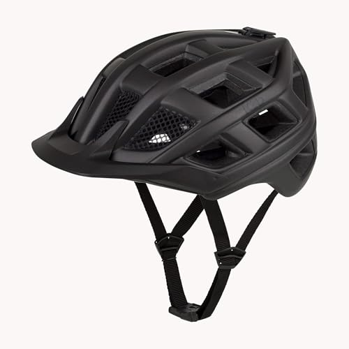 KED Offroad Fahrradhelm Crom Black matt / 52-58 (M) K-Fit Black Clear Fidlock Insektenschutznetz QUICKSTOPP Gurtenlängeneinstellung FIDLOCK Gurtverschluss Integriertes LED-Rücklicht maxSHELL von KED