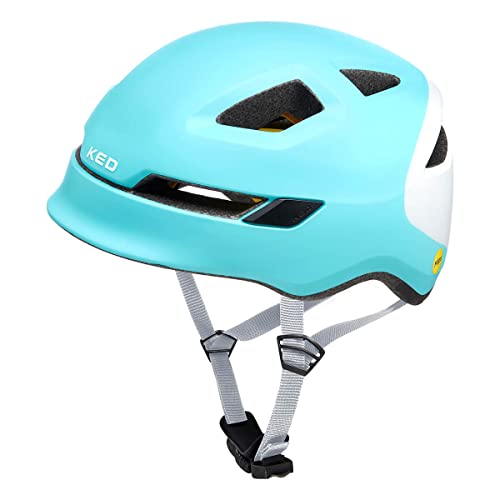 KED Pop MIPS Kinder Fahrrad Helm Ice blau/weiß 2022: Größe: S (48-52cm) von KED