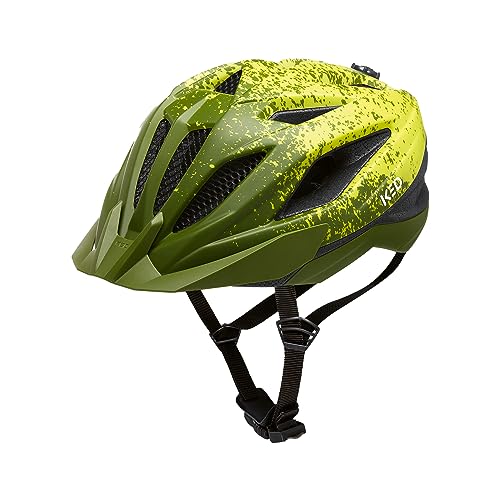 KED Street Jr. Pro Kinder Fahrrad Helm matt grün/gelb 2022: Größe: S (49-55cm) von KED