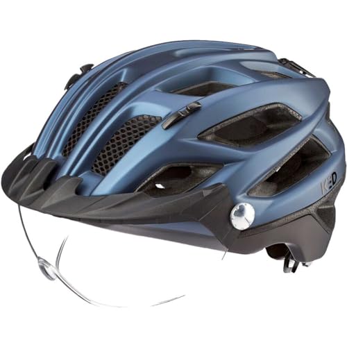 KED Youth Adult Covis Lite Fahrradhelm, Nightblue Black Matt, L (55-61cm) von KED