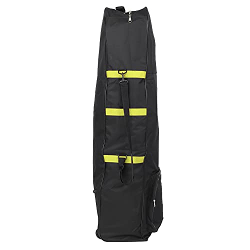 Golf Reisetasche, Golfschläger Schutzhülle, Golf Luftfahrttasche mit Rädern, Faltbar, 600D Oxford Golfschläger Schutzhülle, Reisetasche, Aufbewahrungstasche (Gelb) von KENANLAN