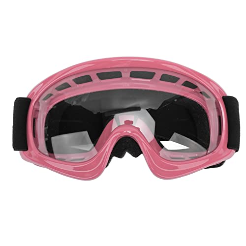 KENANLAN Skibrille, Kinder-Dirt-Bike-Brille, Schlagfestigkeit, UV-Schutz, Motorradbrille, Schneebrille für Outdoor-Radfahren, Ski-Straßenrennen(Rosa) von KENANLAN
