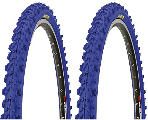 KENDA 2 x MTB Reifen farbige Fahrradreifen 26 Zoll 50-559 26 x 1.95 (BLAU) von KENDA