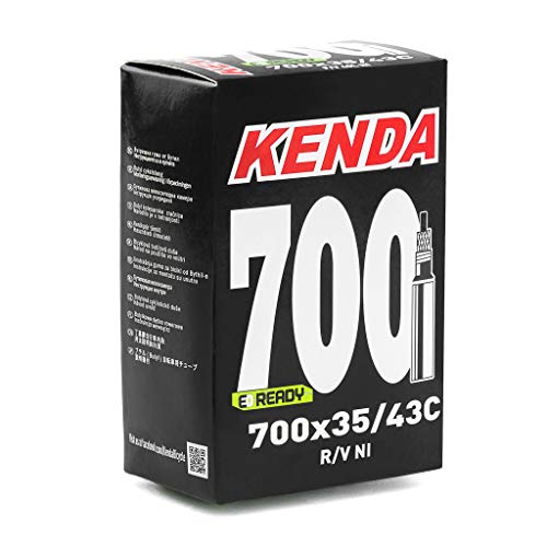 KENDA Unisex-Adult Fahrradkameras 70035/43C R/V Removable Presta 40mm, Schwarz, Única von KENDA
