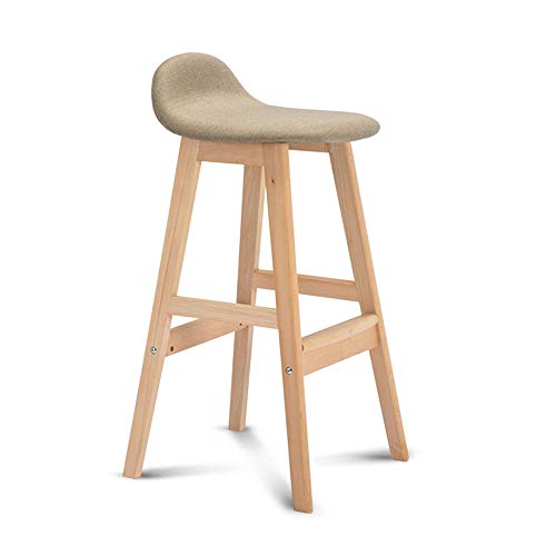 KENGRA Barstühle aus massivem Holz – Moderne, minimalistische Bar mit verbreiterter Rückenlehne, Fußtheke, Esszimmerstuhl, Haltbarkeit (Farbe: B) wwyy von KENGRA