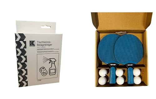 KETTLER Tischtennis Sparpaket Clean I Outdoor Tischtennisschläger Set & Reinigungsset I Komplettset für Tischtennisplatten I Wetterfeste Schläger und effektives Reinigungszubehör von KETTLER