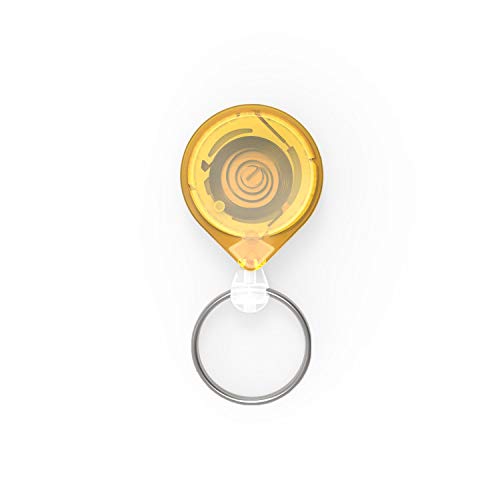 KEY-BAK Schlüsselanhänger clip, gelb, KB Mini-Bak, 90 cm Seillänge von KEY-BAK