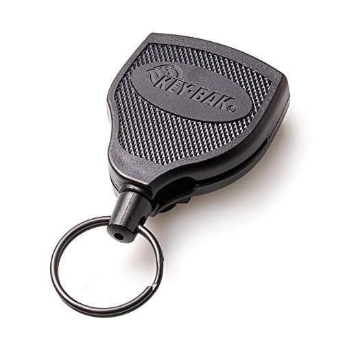 KEY-BAK Schlüsselrolle stabil Kevlarseil bis zu 15 Schlüssel mit clip, schwarz, KB Super 48, 3.2x12.1x18 von KEY-BAK