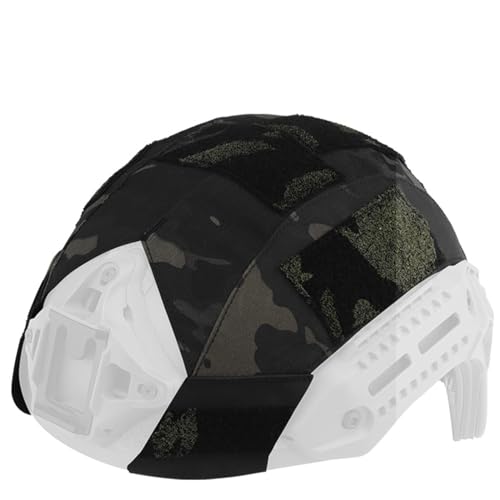 KEZONO Combat Camouflage Helmüberzug Schnelle Helme Und Schnelle Konkav-Konvexe Helme CS Special Field Battle 500D Nylon Helmausrüstung (Color : Bcp) von KEZONO