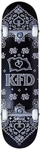 KFD Unisex – Erwachsene Bandana Skateboard, Schwarz, 8" von KFD